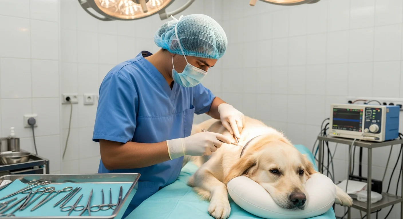 Castration du chien male : avantages, age et deroulement